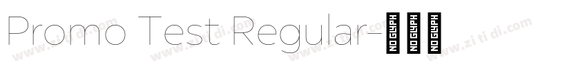 Promo Test Regular字体转换
